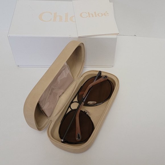 CHLOE CE144S Metal Mirrored Romie Aviator Sunglasses - Picture 7 of 15